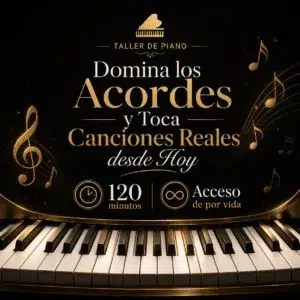 Taller - Domina los acordes y toca canciones reales desde hoy